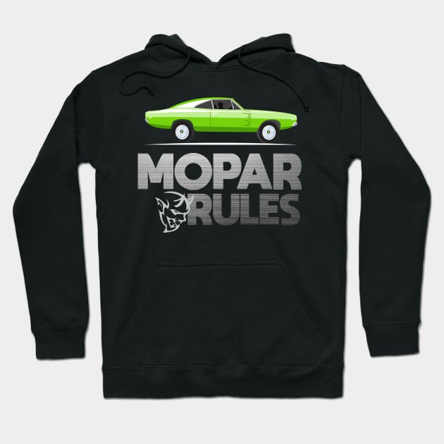 Mopar Rules Hoodie by MoparArtist 